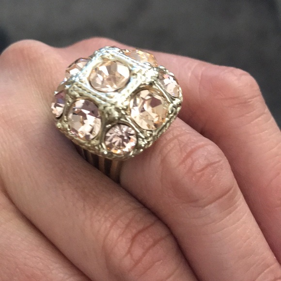 Express Gold and Pink Bling Ring - Picture 6 of 7